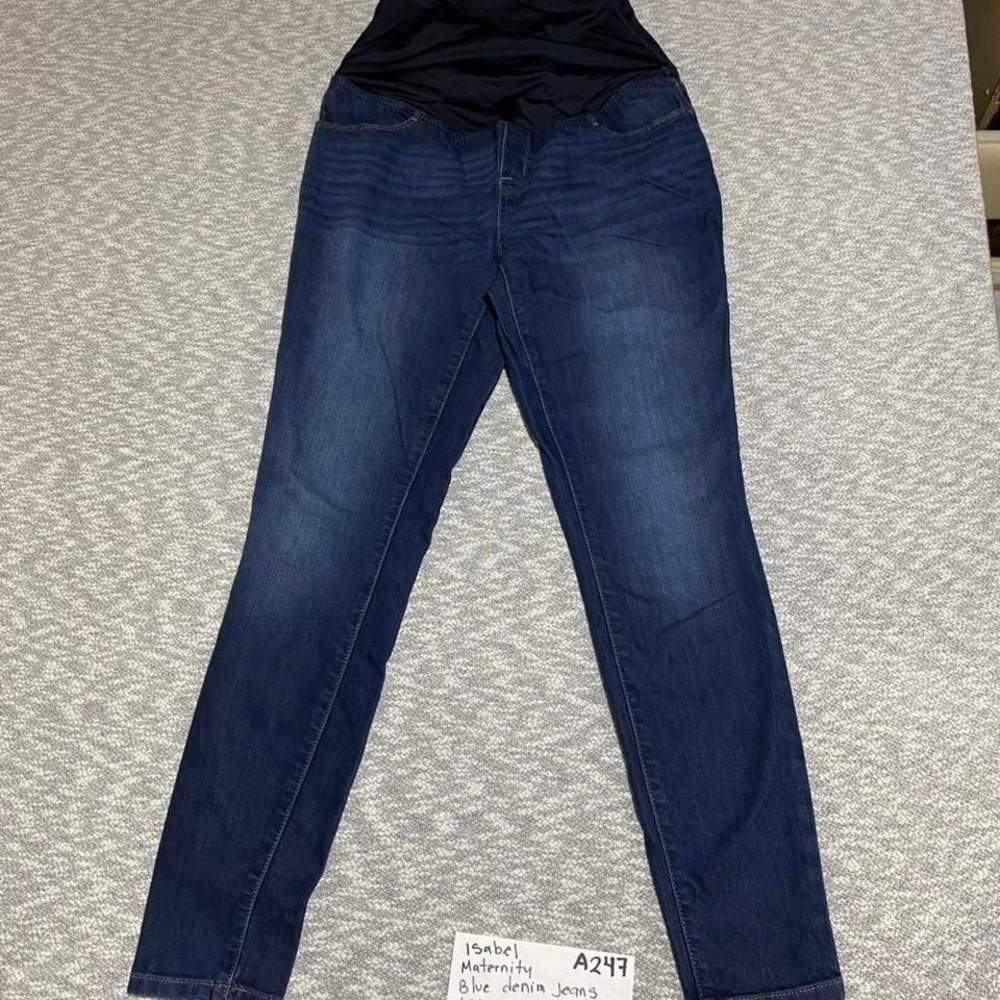 Isabel Maternity blue denim skinny  jeans  NWT women 6, 29" inseam. SKU-A247
